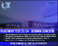 Placement test secondo semestre 2023/24